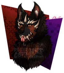 Bust, Colored, Shaded; Simple BG