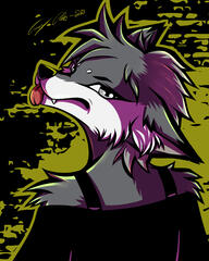 Bust, Colored, Shaded, Simple BG