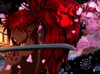 Bust, Colored. Shaded, Scenery BG