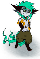 Full Body, Colored, Simple BG